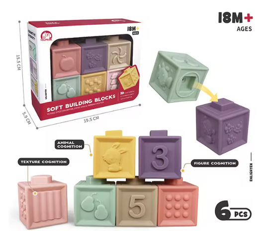 Combo Educativo Bebé: Cubos Sensoriales + Torre Apilable